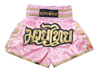 Pantalones de kickboxing Kanong : KNS-121-Rosa