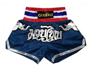 Pantalones de kickboxing Kanong : KNS-125-Azul marino