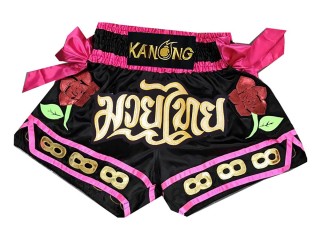 Pantalones cortos Kanong Kickboxing : KNS-129-Negro