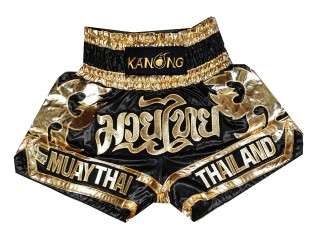 Pantalones cortos Kanong Kickboxing : KNS-136-Negro