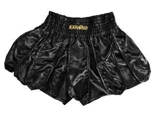 Pantalones cortos de kickboxing Kanong Galidator : KNS-139-Negro