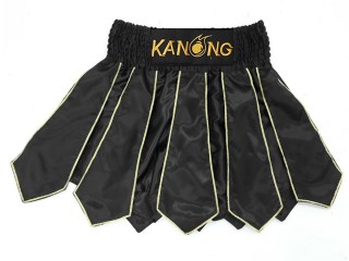 Pantalones cortos de kickboxing Kanong Galidator : KNS-142-Negro