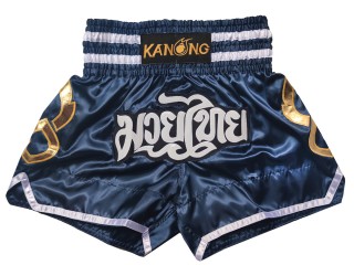 Shorts de kickboxing Kanong : KNS-143-Azul marino