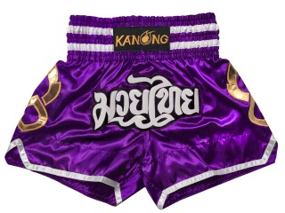Pantalones de kickboxing Kanong : KNS-143-Púrpura
