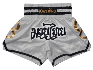 Pantalones de kickboxing Kanong : KNS-143-Plata
