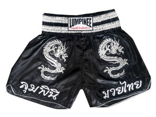 Shorts de kickboxing Lumpinee : LUM-038-Negro