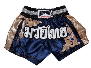 Shorts de kickboxing Lumpinee : LUM-043-Azul marino