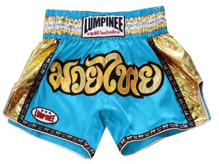 Pantalones kickboxing Lumpinee : LUM-045-Azul celeste