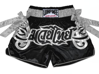 Pantalones de entrenamiento Lumpinee : LUM-051-Negro-Plata