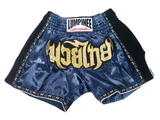 Pantalones Retro Kickboxing de Lumpinee : LUMRTO-003-Azul marino