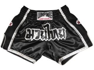 Pantalones Retro Kickboxing de Lumpinee : LUMRTO-005-Negro