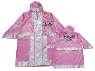 Bata de boxeo personalizada : KNFIRCUST-002-Rosa