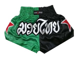 Pantalones boxeo para niños Boxsense : BXSKID-005-Verde