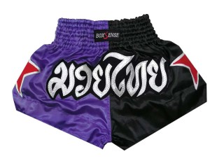 Pantalones boxeo para niños Boxsense : BXSKID-005-Púrpura