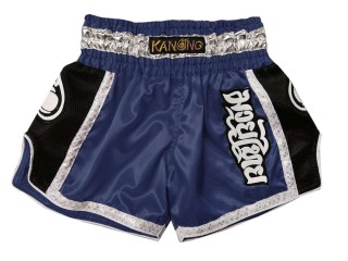 Pantalones de boxeo retro Kanong para niños : KNSRTO-208-Azul marino