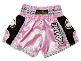 Kanong Shorts de Boxeo Retro para Mujer : KNSRTO-208-Rosa