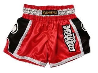 Kanong Shorts de Boxeo Retro para Mujer : KNSRTO-208-Rojo
