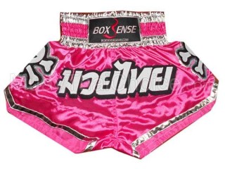 Pantalones boxeo para niños Boxsense : BXSKID-017 Rosa