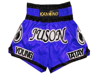 Calzoncillos de boxeo personalizados : KNBXCUST-2024 Azul