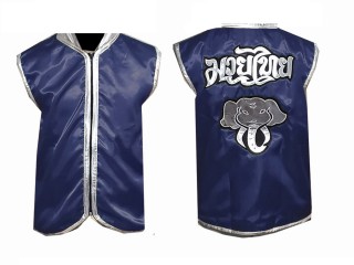 Chaqueta de ring de boxeo personalizada : Azul marino Elefante