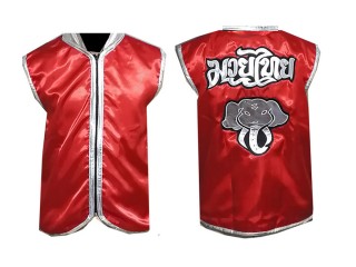 Chaqueta de ring de boxeo personalizada : Rojo Elefante