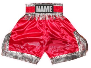Calzoncillos de boxeo personalizados : KNBSH-018 Rojo