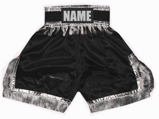 Calzoncillos de boxeo personalizados : KNBSH-018-Negro