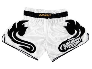 Pantalones de boxeo Retro Kanong : KNSRTO-209-Blanco