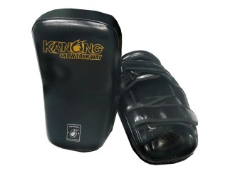 Almohadillas de patada curvas Kanong para entrenamiento de boxeo y kickboxing : Negro