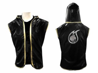 Chaqueta con capucha de boxeo personalizada para mujer : Negro