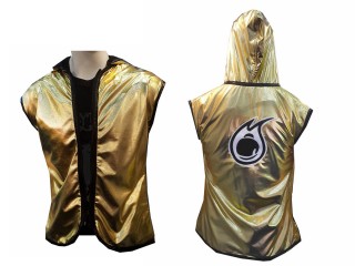 Chaqueta con capucha de boxeo personalizada para mujer  : Oro