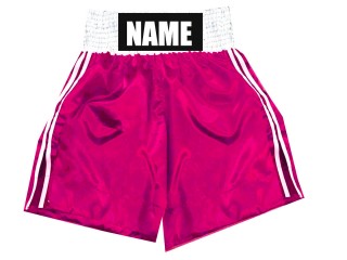 Pantalones de boxeo para niños personalizados : KNBSH-026-Fresa