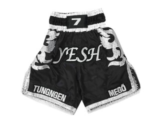 Calzoncillos de boxeo personalizados : KNBXCUST-2033-Negro