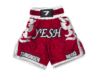 Calzoncillos de boxeo personalizados : KNBXCUST-2033-Rojo