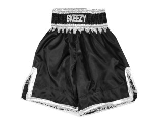 Calzoncillos de boxeo personalizados : KNBXCUST-2034-Negro