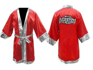 Bata de boxeo personalizada Kanong : KNFIR-125-Rojo