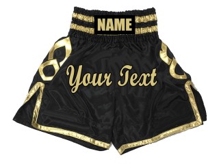 Calzoncillos de boxeo personalizados : KNBSH-025-Negro