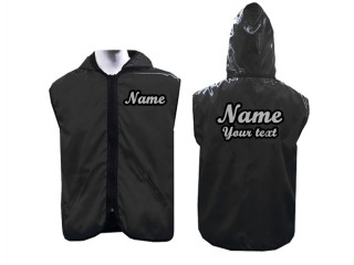 Chaqueta con capucha de boxeo personalizada : Negro