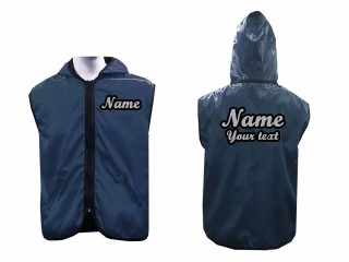 Chaqueta con capucha de boxeo personalizada : Azul marino