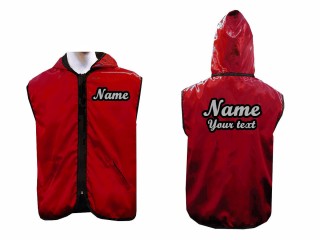 Chaqueta con capucha de boxeo personalizada : Rojo